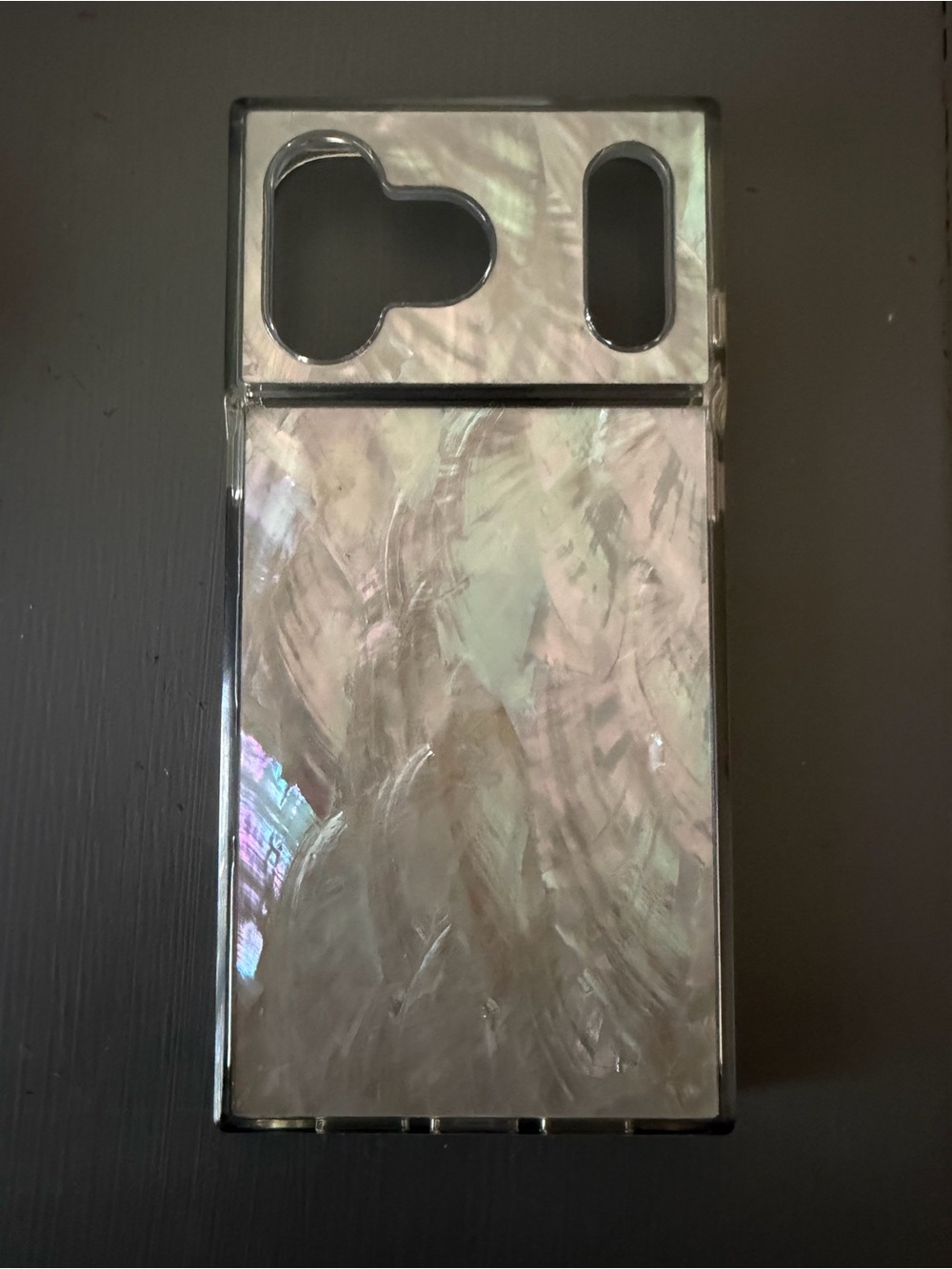 iPhone17 pro max: FLAUNT Pearlescent Iridescent Phone Case for Flip/Two-Part